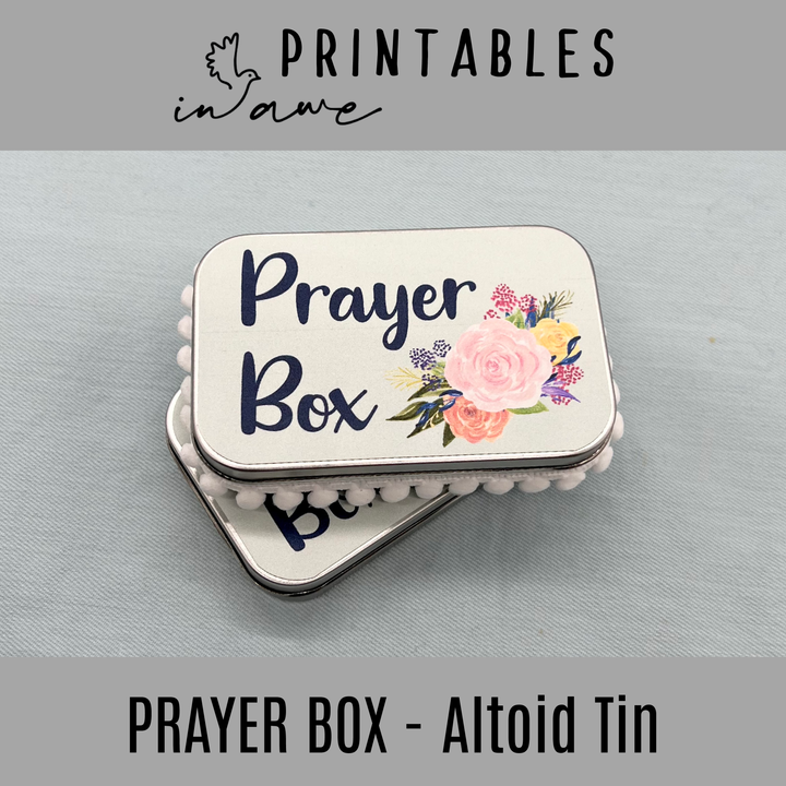 DIY Prayer Box Printable - Our Father & Lord's Prayer Craft Kit - inAWE Handmade Gifts, Personalized Gifts, Spiritual Gifts