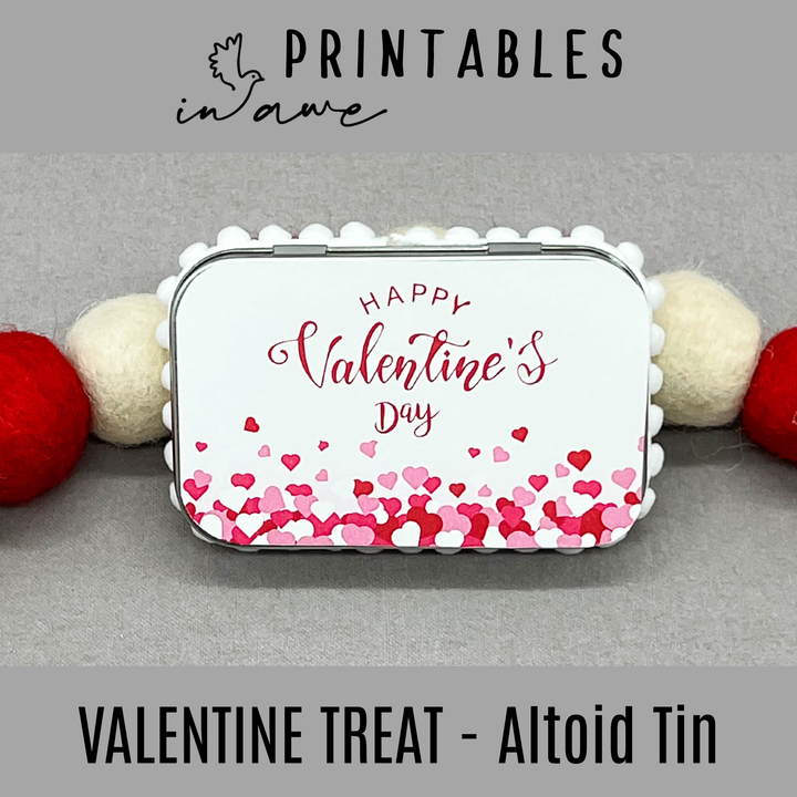 DIY Valentine Gifts for Classmates - Heart Confetti Craft Kit - Instant Digital Download - inAWE Handmade Gifts, Personalized Gifts, Spiritual Gifts