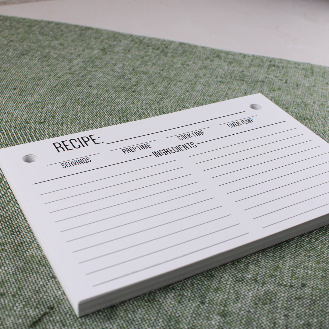 Recipe Binder Accessories - Blank Recipe Cards & Alpha Tab Dividers - inAWE Handmade Gifts, Personalized Gifts, Spiritual Gifts