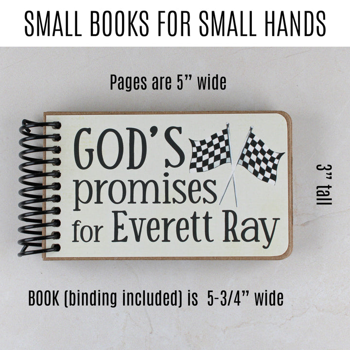 Race Car Christian Book for Kids – 7 Promises of God with Bible Verses - inAWE Handmade Gifts, Personalized Gifts, Spiritual Gifts