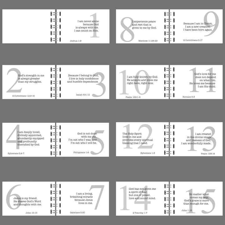 Personalized Book of 30 Positive Affirmations Using Bible Verses – Uplifting Christian Declarations - inAWE Handmade Gifts, Personalized Gifts, Spiritual Gifts