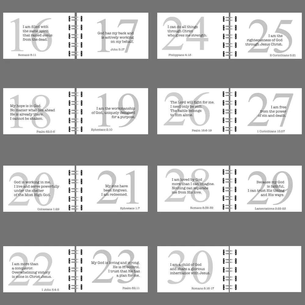 Personalized Book of 30 Positive Affirmations Using Bible Verses – Uplifting Christian Declarations - inAWE Handmade Gifts, Personalized Gifts, Spiritual Gifts