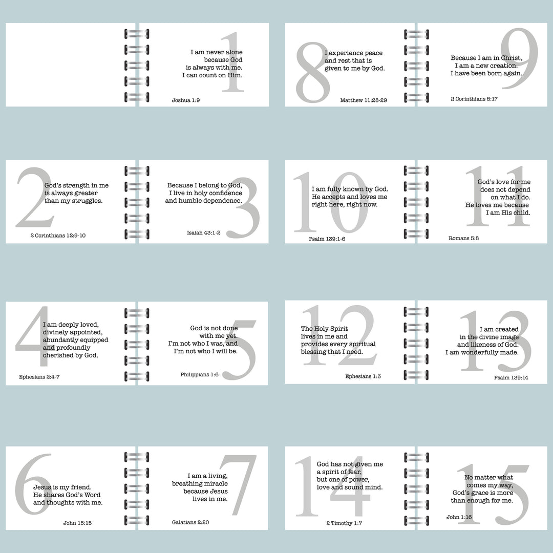 Personalized Christian Affirmation Book π Stocking Stuffer Ideas for Christian Teenagers - inAWE Handmade Gifts, Personalized Gifts, Spiritual Gifts