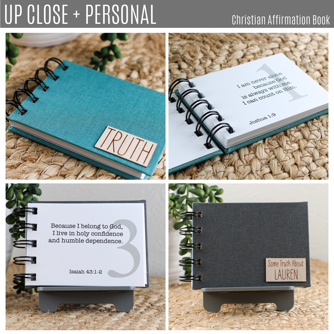 Personalized Christian Affirmation Book π Stocking Stuffer Ideas for Christian Teenagers - inAWE Handmade Gifts, Personalized Gifts, Spiritual Gifts