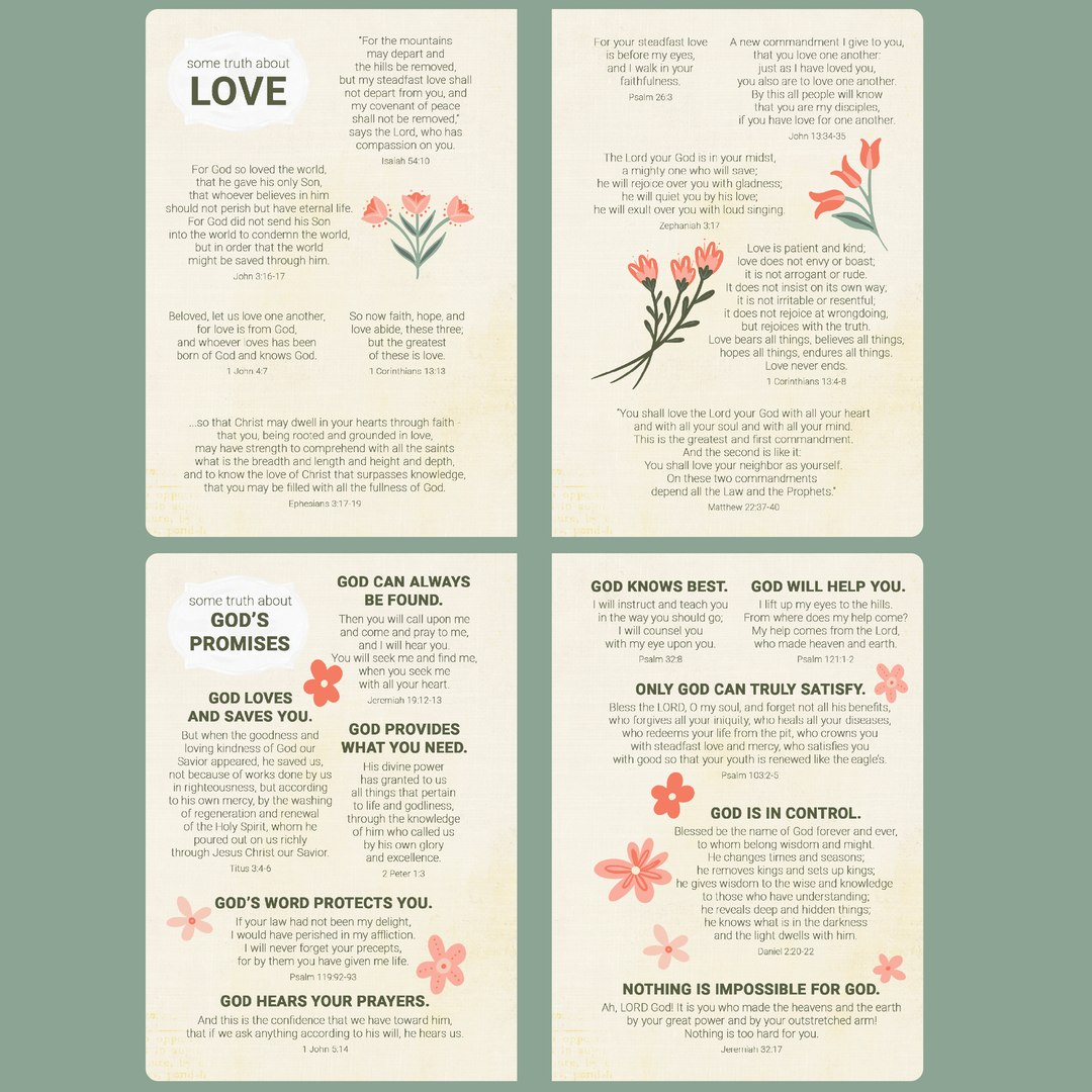Christian Teen Girl Books - Personalized Cover with 40+ Bible Verses - inAWE Handmade Gifts, Personalized Gifts, Spiritual Gifts