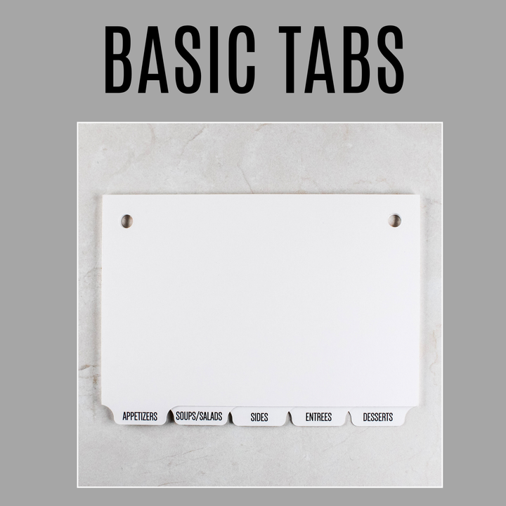 Recipe Binder Accessories - Blank Recipe Cards & Alpha Tab Dividers - inAWE Handmade Gifts, Personalized Gifts, Spiritual Gifts