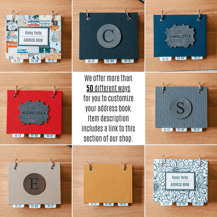 Personalized Address Book π Perfect Christmas Gift Idea for Elderly Parents - inAWE Handmade Gifts, Personalized Gifts, Spiritual Gifts