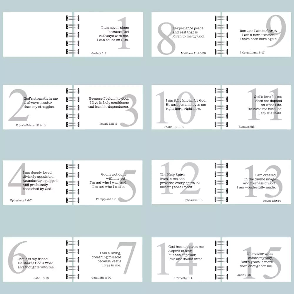 Truth Tin - White Marble Floral - inAWE Handmade Gifts, Personalized Gifts, Spiritual Gifts