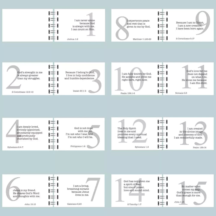 Truth Tin - White Marble Floral - inAWE Handmade Gifts, Personalized Gifts, Spiritual Gifts