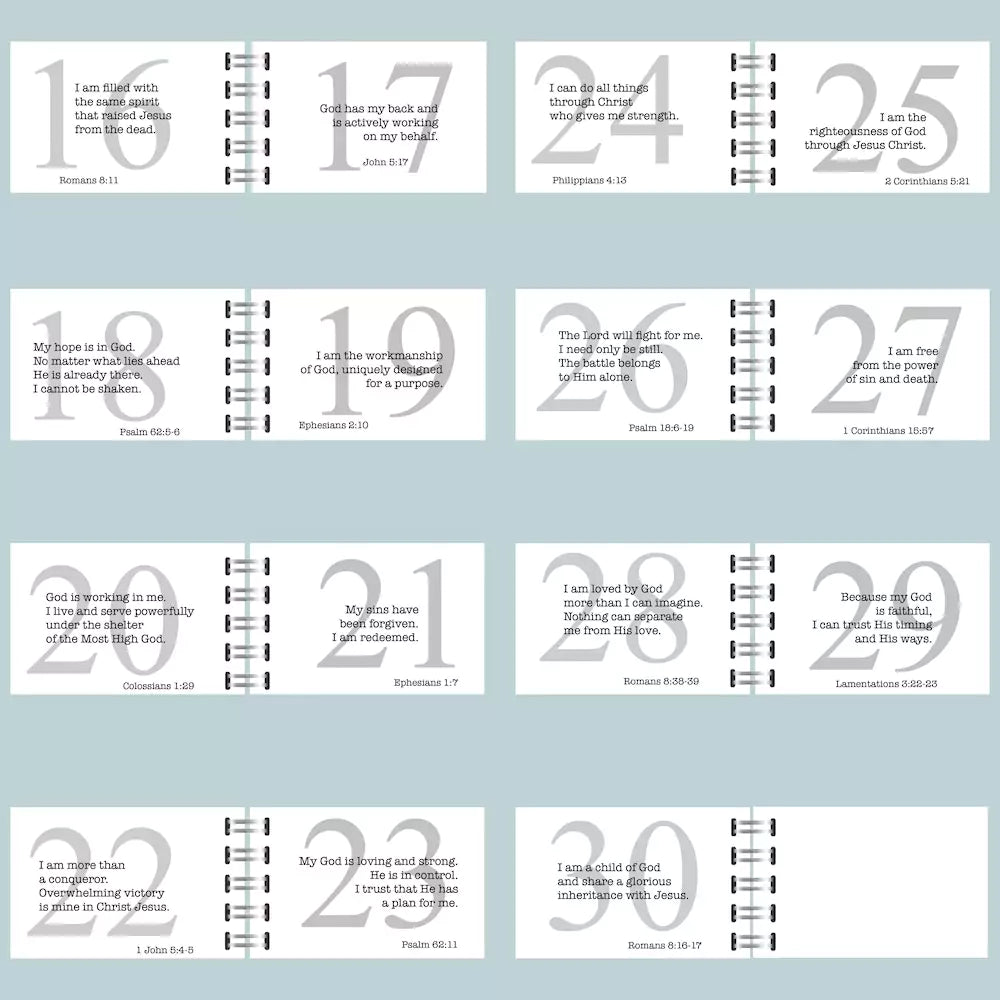 Part 2 of 2 - list of 30 Christian affirmations using Bible verses