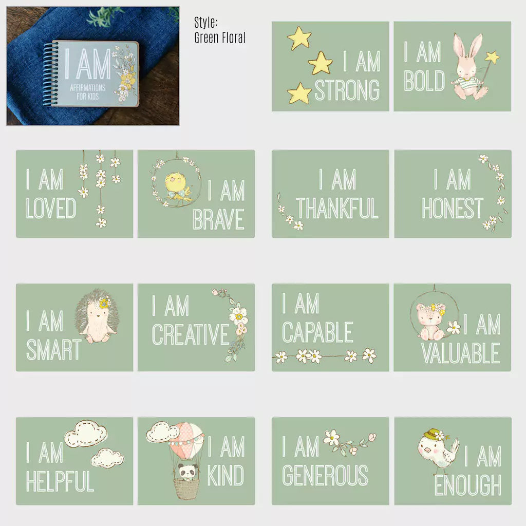 Positive Self Talk for Kids - I AM Affirmation Book - inAWE Handmade Gifts, Personalized Gifts, Spiritual Gifts