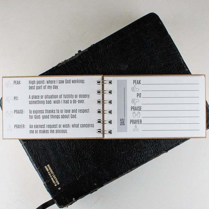 Peaks, Pits, Praises & Prayers Journal ✨ Bulk Christmas Gifts for Christians - inAWE Handmade Gifts, Personalized Gifts, Spiritual Gifts