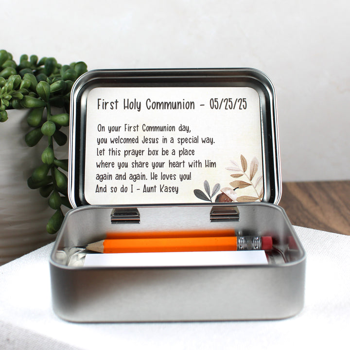 Bible Verse Gifts - Personalized Prayer Tin - inAWE Handmade Gifts, Personalized Gifts, Spiritual Gifts