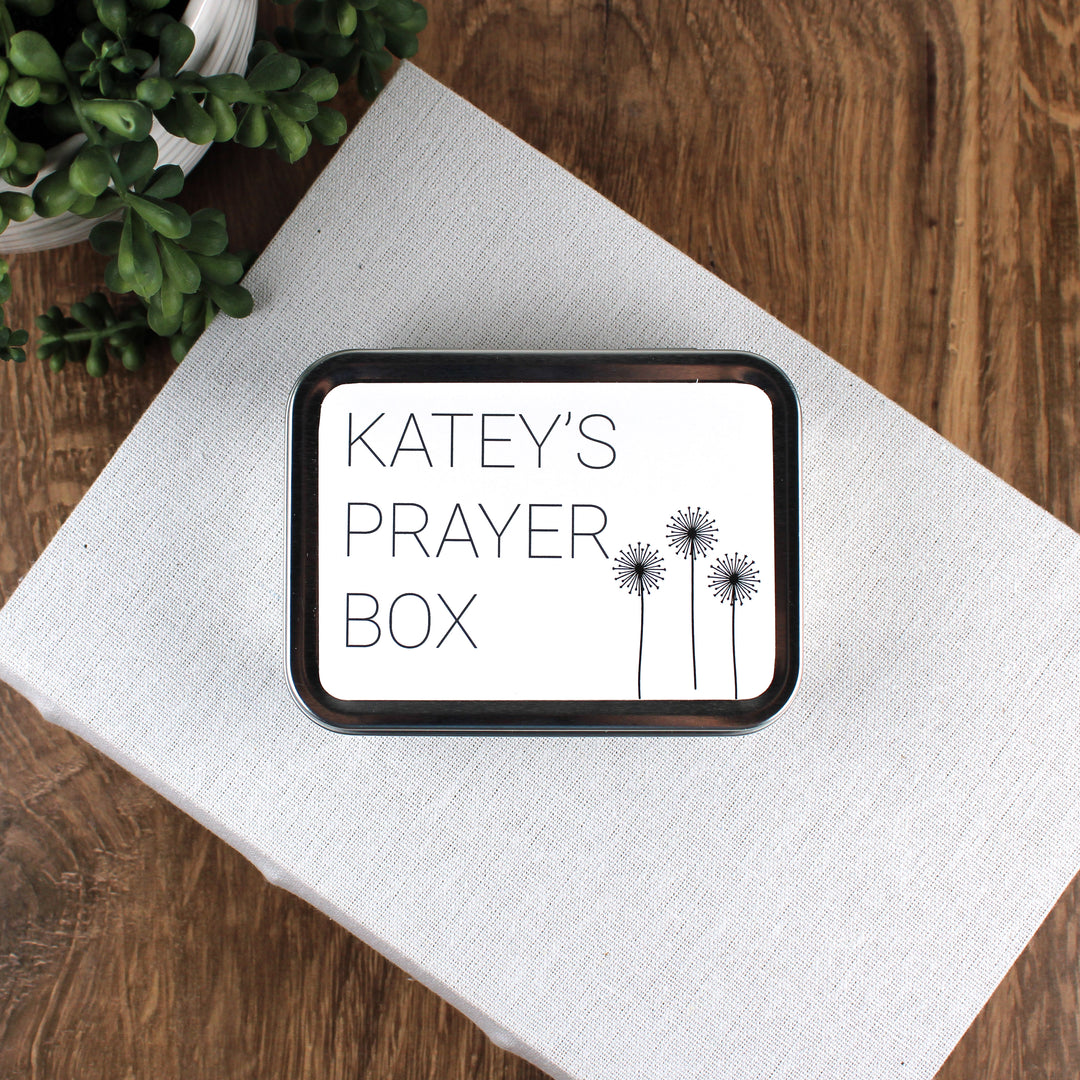 Gifts for Christian Friends - Personalized Prayer Tin - inAWE Handmade Gifts, Personalized Gifts, Spiritual Gifts