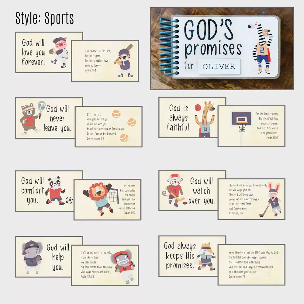 Best Gift for Goddaughter - Personalized God's Promises Book with Bible Verses - inAWE Handmade Gifts, Personalized Gifts, Spiritual Gifts 