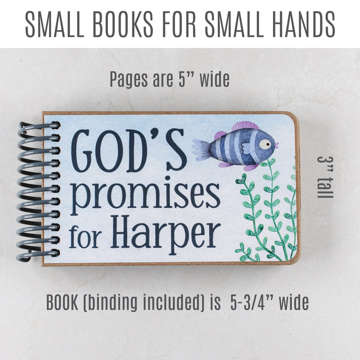 Personalized God's Promises Book - Under the Sea Theme - First Birthday Gift for Kids - inAWE Handmade Gifts, Personalized Gifts, Spiritual Gifts