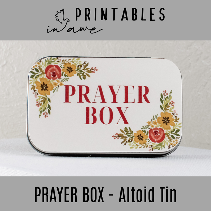 DIY Prayer Box Printable | Instant Download Craft with The Lord’s Prayer - inAWE Handmade Gifts, Personalized Gifts, Spiritual Gifts