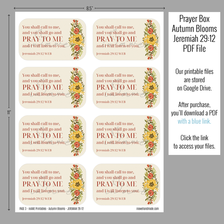 DIY Prayer Box Printable | Instant Download Craft with The Lord’s Prayer - inAWE Handmade Gifts, Personalized Gifts, Spiritual Gifts