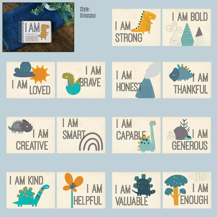 Personalized Book of Positive Affirmations for Kids | I AM Affirmation Book and Gift Set - inAWE Handmade Gifts, Personalized Gifts, Spiritual Gifts