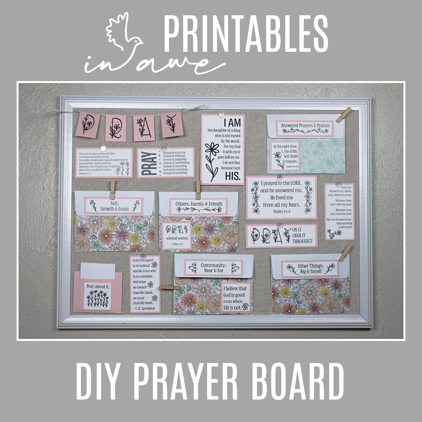 Daisy-Inspired Prayer Board Printable | DIY Christian Craft for Prayer.