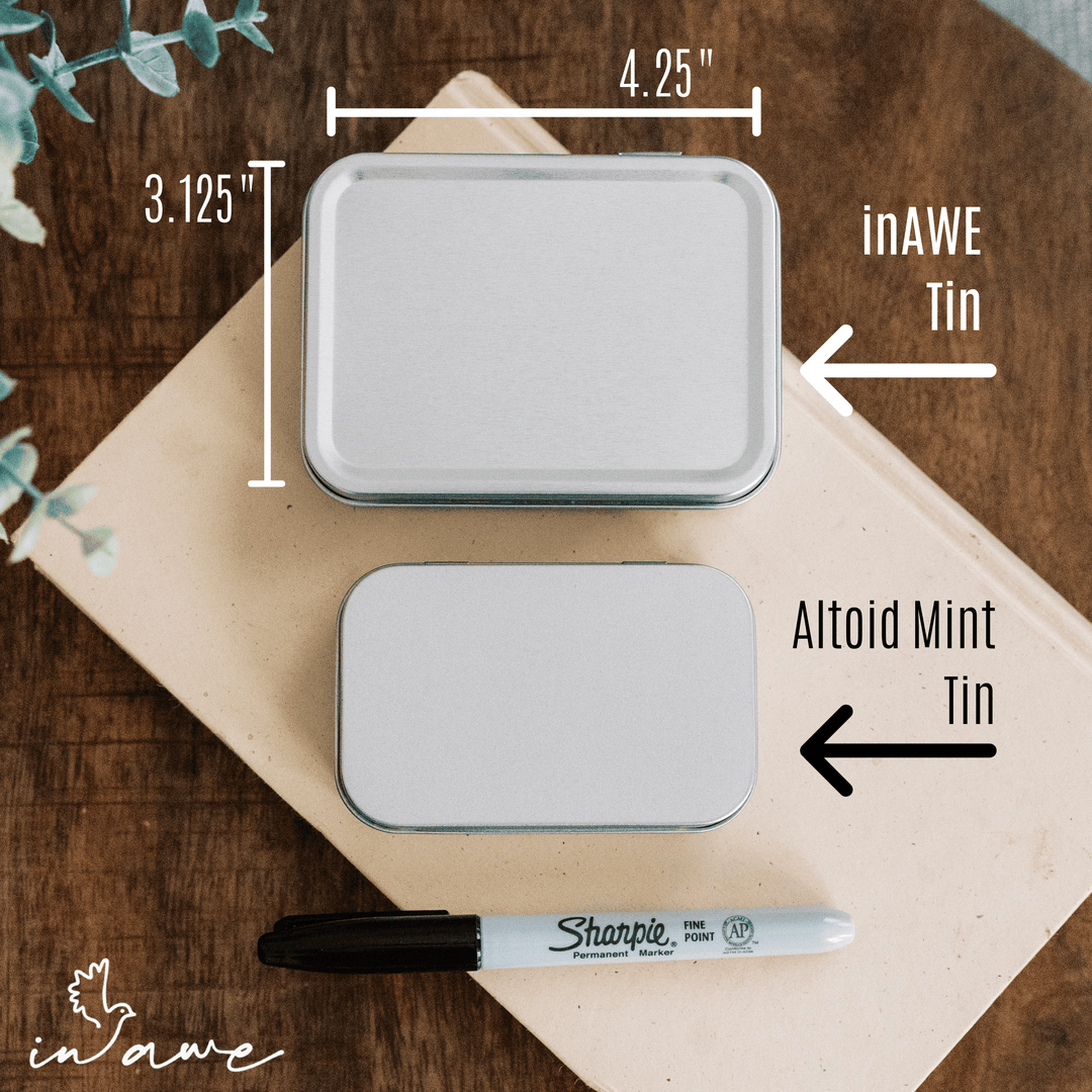 Bible Verse Gifts - Personalized Prayer Tin - inAWE Handmade Gifts, Personalized Gifts, Spiritual Gifts