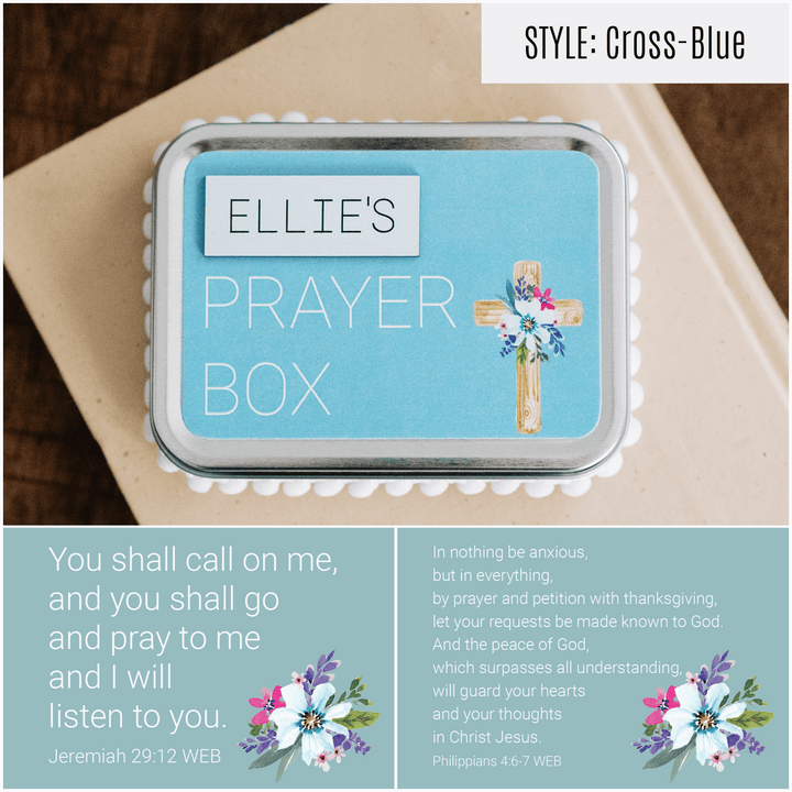 Personalized Prayer Box π Christmas Gift for Christian Teen - inAWE Handmade Gifts, Personalized Gifts, Spiritual Gifts