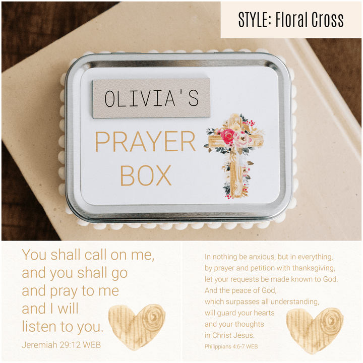 Personalized Prayer Box π Christmas Gift for Christian Teen - inAWE Handmade Gifts, Personalized Gifts, Spiritual Gifts