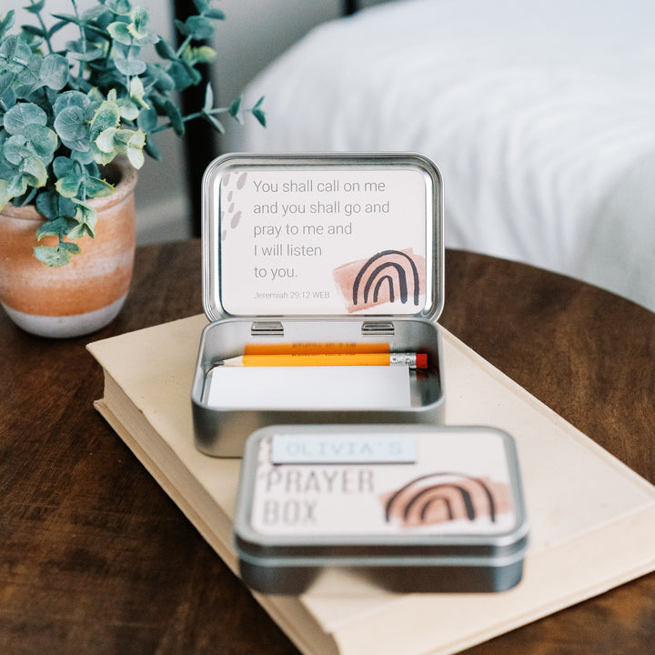 Personalized Prayer Box π Christmas Gift for Christian Teen - inAWE Handmade Gifts, Personalized Gifts, Spiritual Gifts