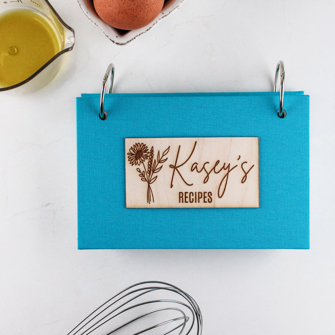 Recipe Organizer Binder | Personalized Recipe Book with Alpha Tabs - inAWE Handmade Gifts, Personalized Gifts, Spiritual Gifts