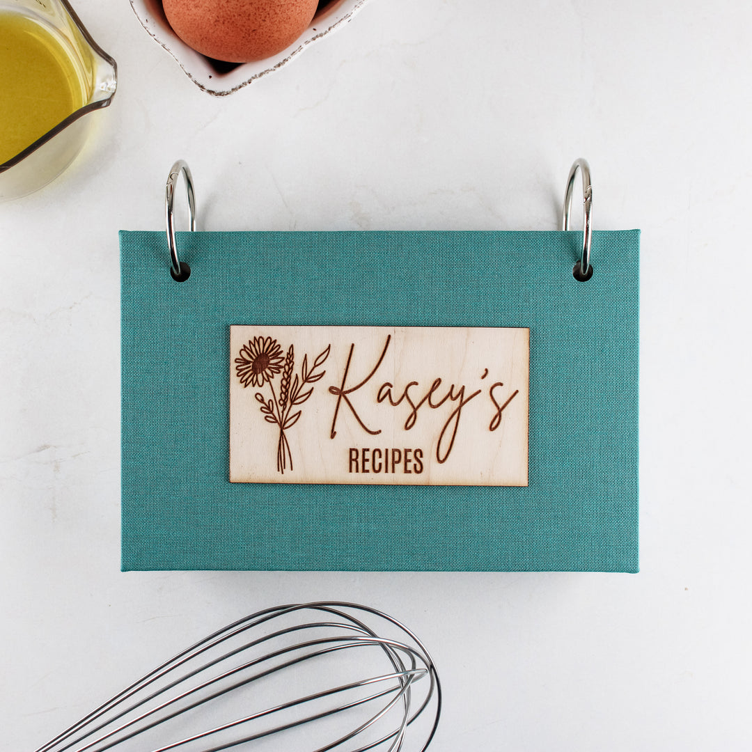 Custom Recipe Books | Personalized Cookbook with Alpha Tabs - inAWE Handmade Gifts, Personalized Gifts, Spiritual Gifts