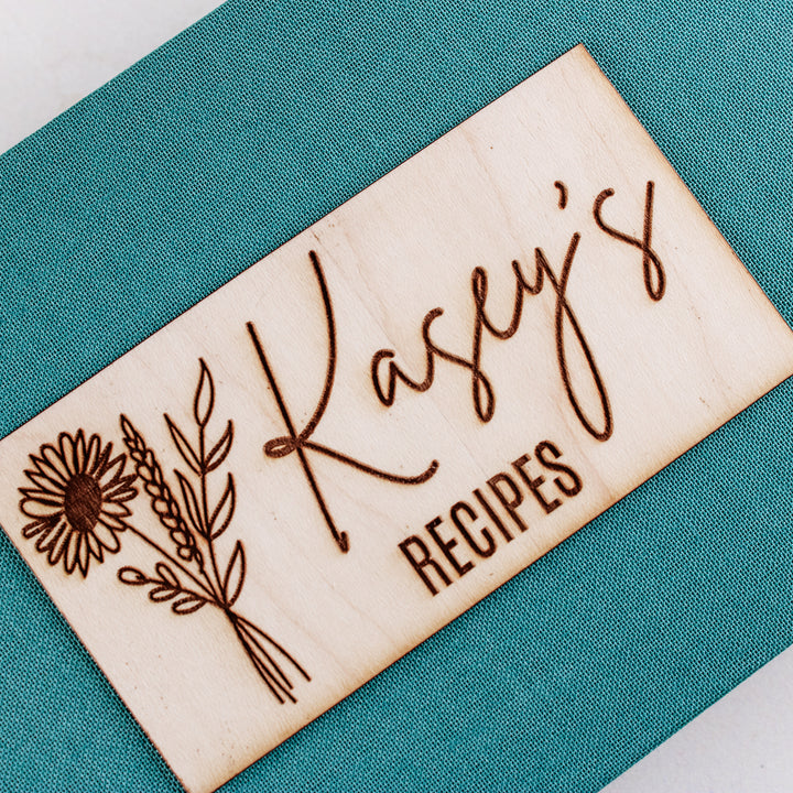 Custom Recipe Books | Personalized Cookbook with Alpha Tabs - inAWE Handmade Gifts, Personalized Gifts, Spiritual Gifts