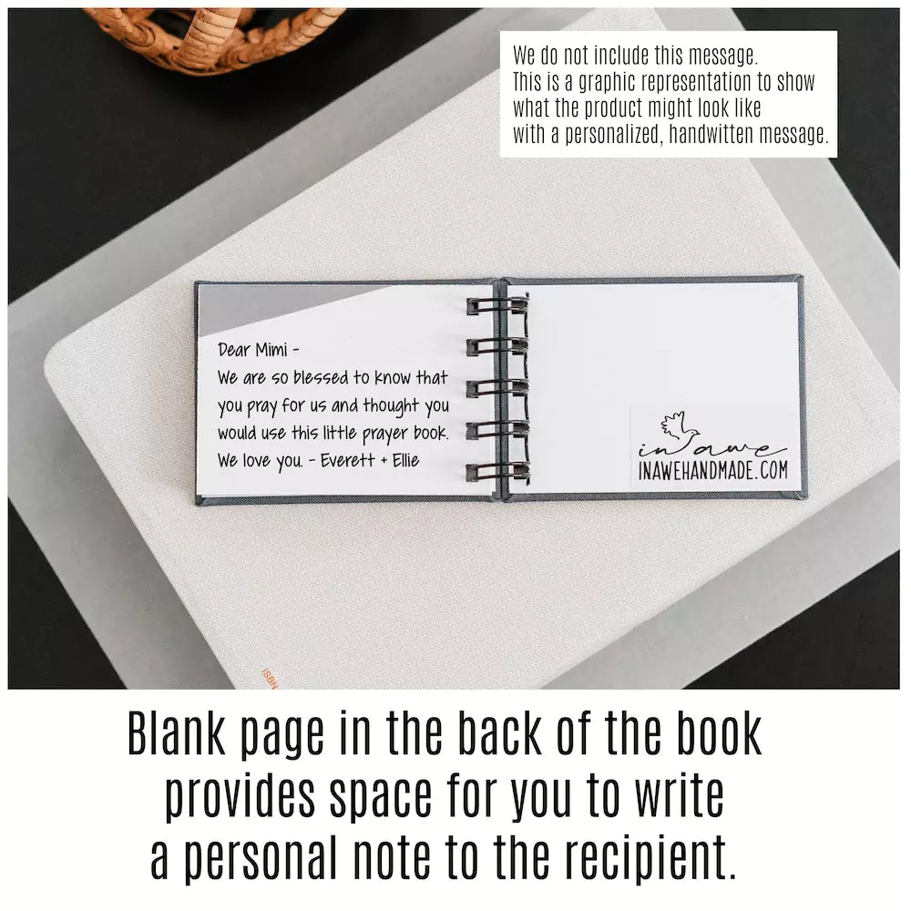 Handcrafted Prayer Book for Moms - 31 Unique Prayers - Beautiful Religious Gift - inAWE Handmade Gifts, Personalized Gifts, Spiritual Gifts
