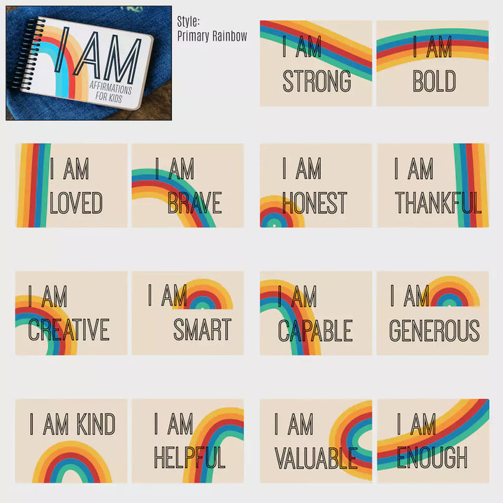 Affirmations Board Book for Kids: 'I AM' Affirmations to Create Confidence and Positive Thoughts - inAWE Handmade Gifts, Personalized Gifts, Spiritual Gifts