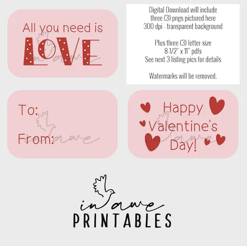 All you need is love in pink - altoid tin project for Valentine's Day.