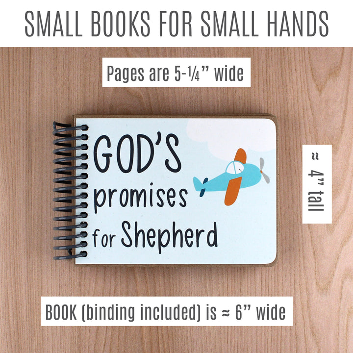 Personalized baptism gift - 7 promises of God with Bible verses for kids