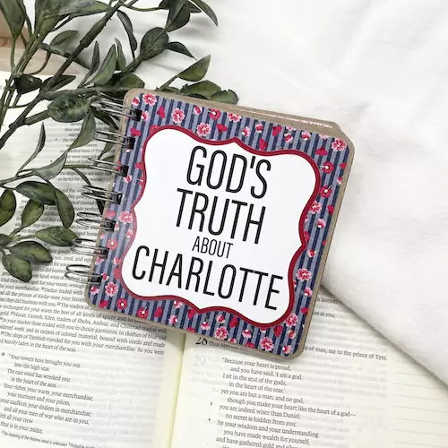 Bible Verse Book with Printed Title - Ruby Red - inAWE Handmade Gifts, Personalized Gifts, Spiritual Gifts