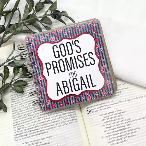 Bible Verse Book with Printed Title - Ruby Red - inAWE Handmade Gifts, Personalized Gifts, Spiritual Gifts