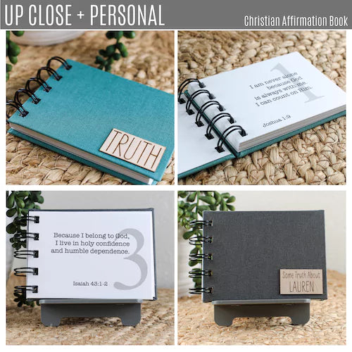 Personalized Book of 30 Positive Affirmations Using Bible Verses – Uplifting Christian Declarations - inAWE Handmade Gifts, Personalized Gifts, Spiritual Gifts