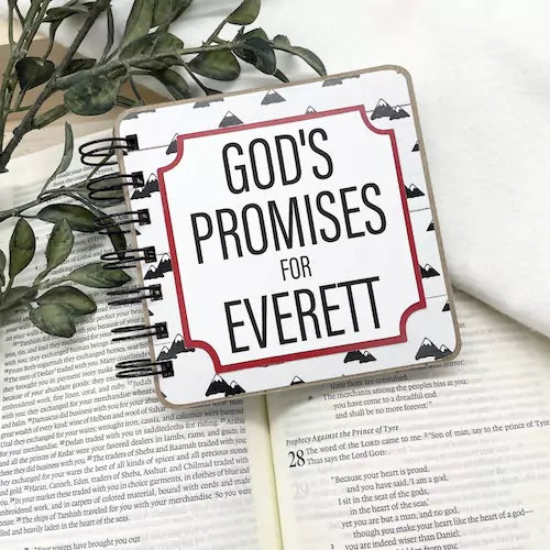Bible Verse Book with Printed Title - Lumberjack - inAWE Handmade Gifts, Personalized Gifts, Spiritual Gifts