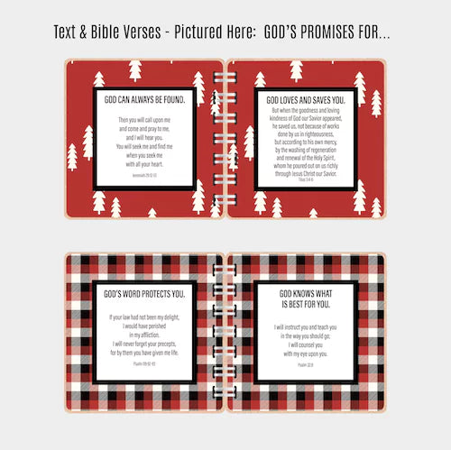 Bible Verse Book with Printed Title - Lumberjack - inAWE Handmade Gifts, Personalized Gifts, Spiritual Gifts