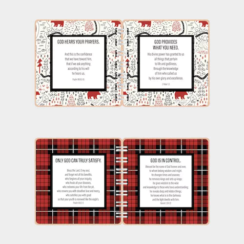 Bible Verse Book with Printed Title - Lumberjack - inAWE Handmade Gifts, Personalized Gifts, Spiritual Gifts