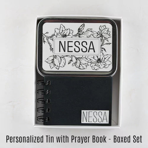Christian Couple Gifts for Christmas - Personalized Prayer Book + Keepsake Tin - inAWE Handmade Gifts, Personalized Gifts, Spiritual Gifts