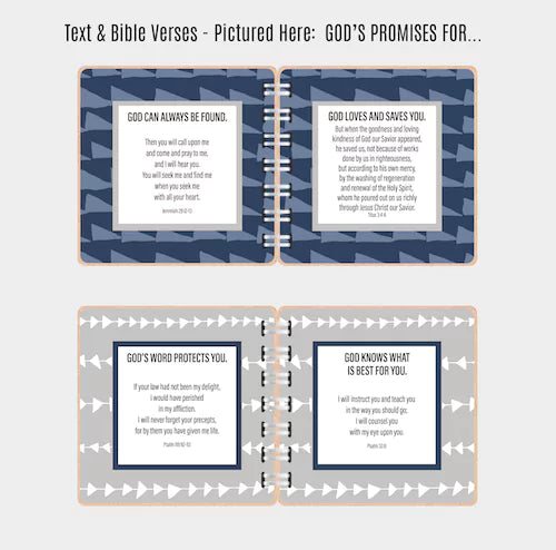 Bible Verse Book with Printed Title - The Blues - inAWE Handmade Gifts, Personalized Gifts, Spiritual Gifts