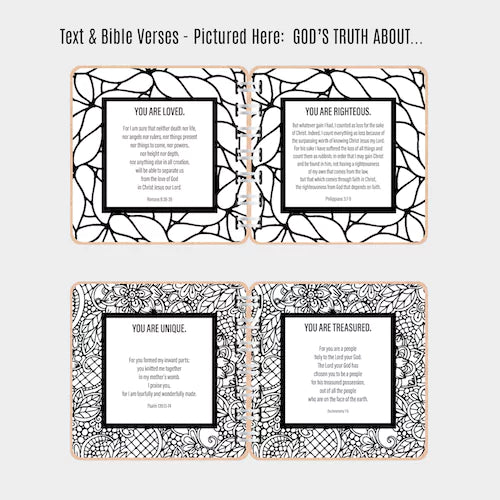 Bible Verse Book with Printed Title - Doodle - inAWE Handmade Gifts, Personalized Gifts, Spiritual Gifts 