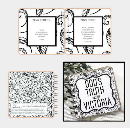 Bible Verse Book with Printed Title - Doodle - inAWE Handmade Gifts, Personalized Gifts, Spiritual Gifts