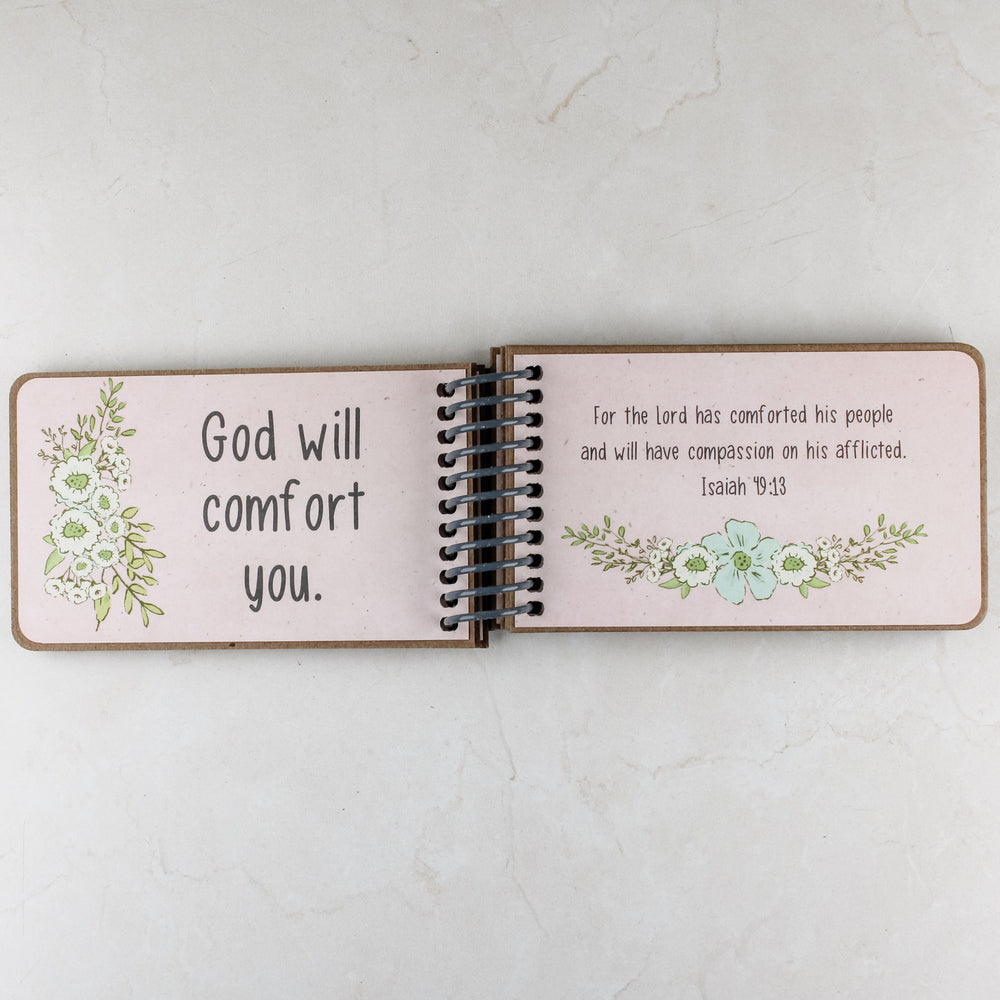 personalized book, gods promises for kids, scriptures for kids - pink girl gift with dainty flowers.