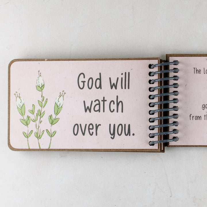 personalized book, gods promises for kids, scriptures for kids - pink girl gift with dainty flowers.