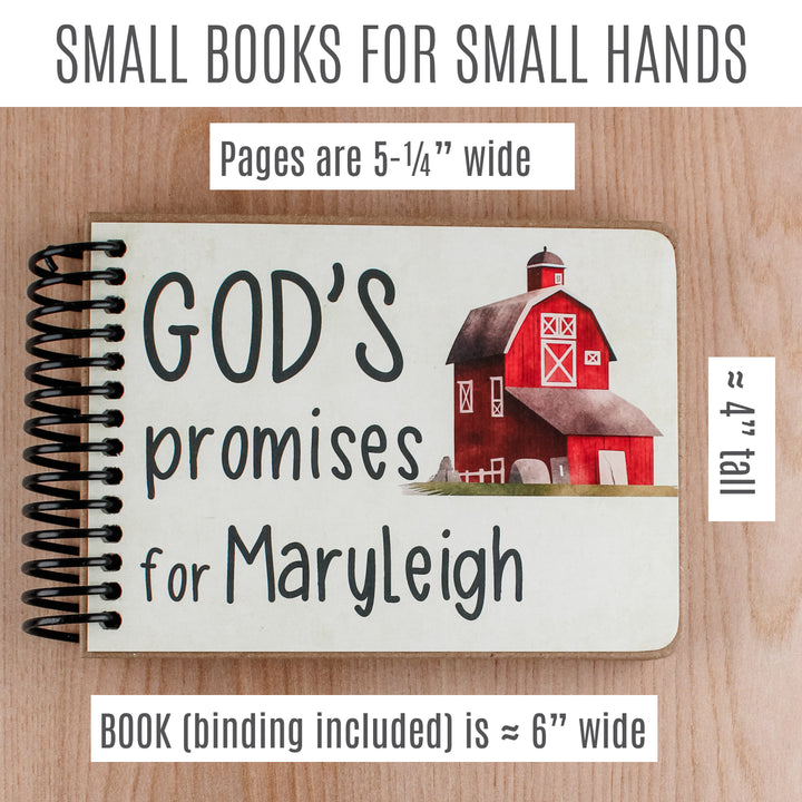Book of God's Promises with Bible Verses | Gift for Godson Baptism or Goddaughter Baptism - inAWE Handmade Gifts, Personalized Gifts, Spiritual Gifts