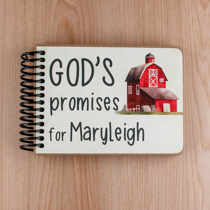 Book of God's Promises with Bible Verses | Gift for Godson Baptism or Goddaughter Baptism - inAWE Handmade Gifts, Personalized Gifts, Spiritual Gifts