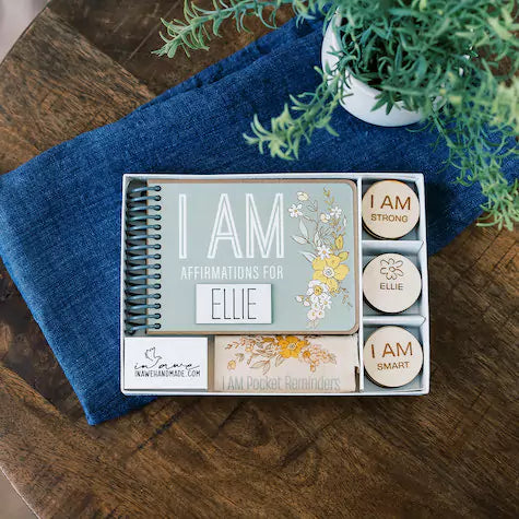 I AM Positive Affirmations | I AM Children's Board Book and Gift Set - inAWE Handmade Gifts, Personalized Gifts, Spiritual Gifts
